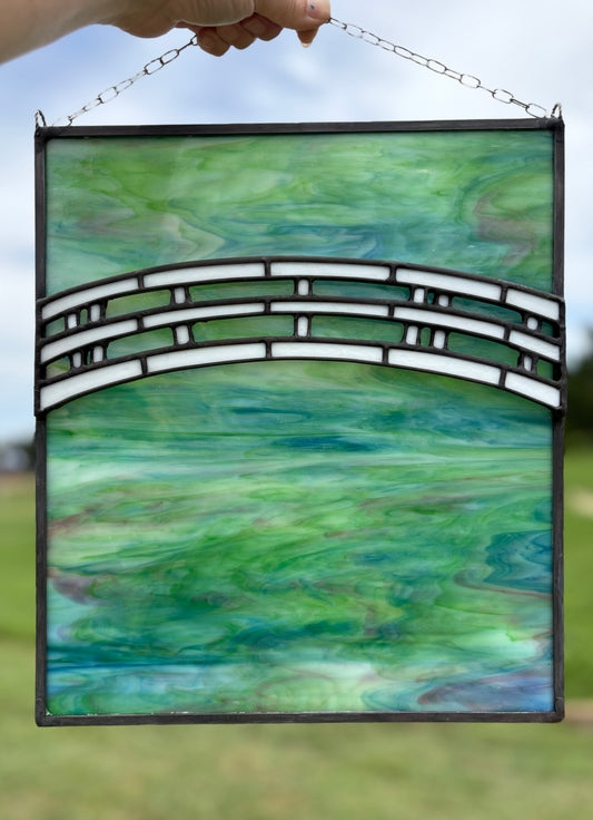 Bridge Over a Pond of Water Lilies